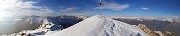 55 Vetta del Venturosa con vista verso le  Orobie  e le Alpi